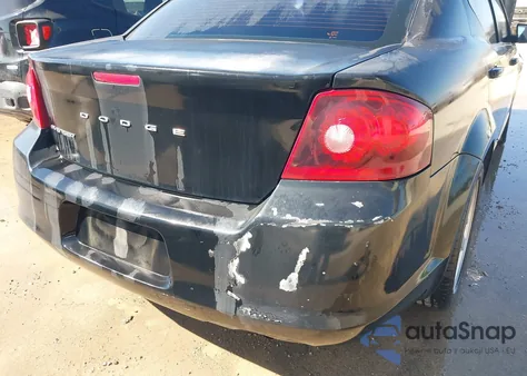 2013 Dodge Avenger Se из США, поврежденный, VIN 1C3CDZAB1DN713086